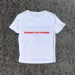 Puff Hand-Printed Baby Y2K Tee – Unique Slim Fit Women's Top