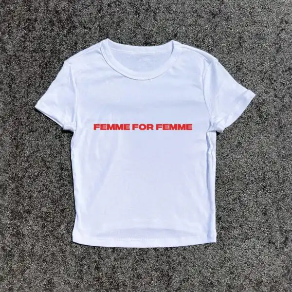 Puff Hand-Printed Baby Y2K Tee – Unique Slim Fit Women's Top
