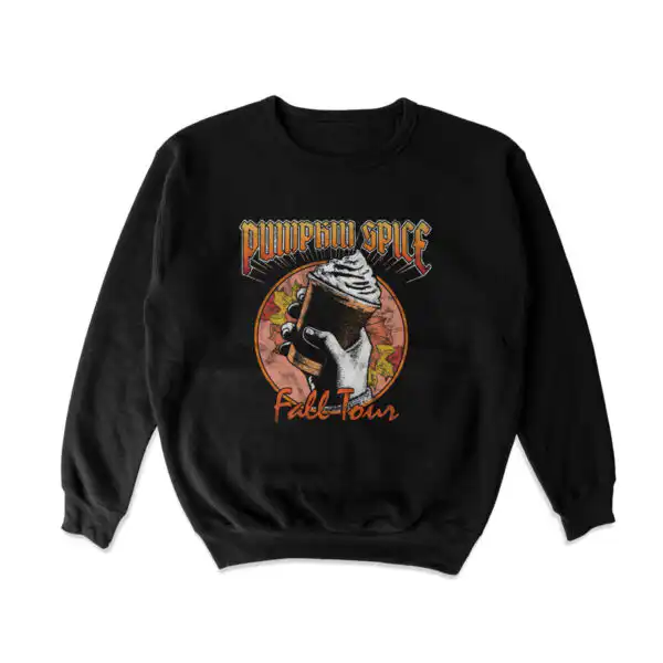 Pumpkin Spice Fall Tour Sweatshirt – Soft Cozy Autumn Pullover