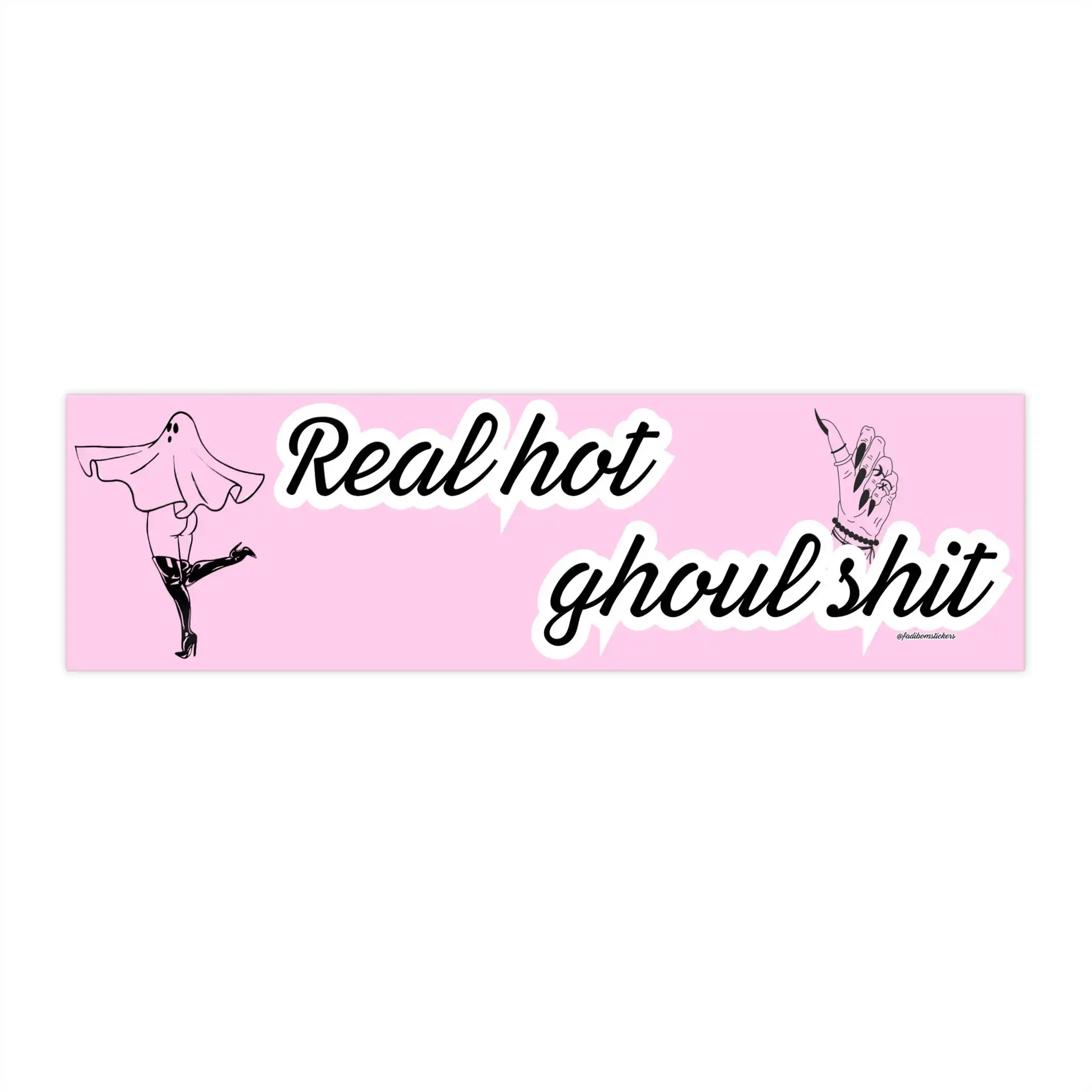 Real Hot Ghoul Shit Bumper Sticker – Fun Halloween Vinyl Decor Real Hot Ghoul Shit Bumper Sticker – Fun Halloween Vinyl Decor