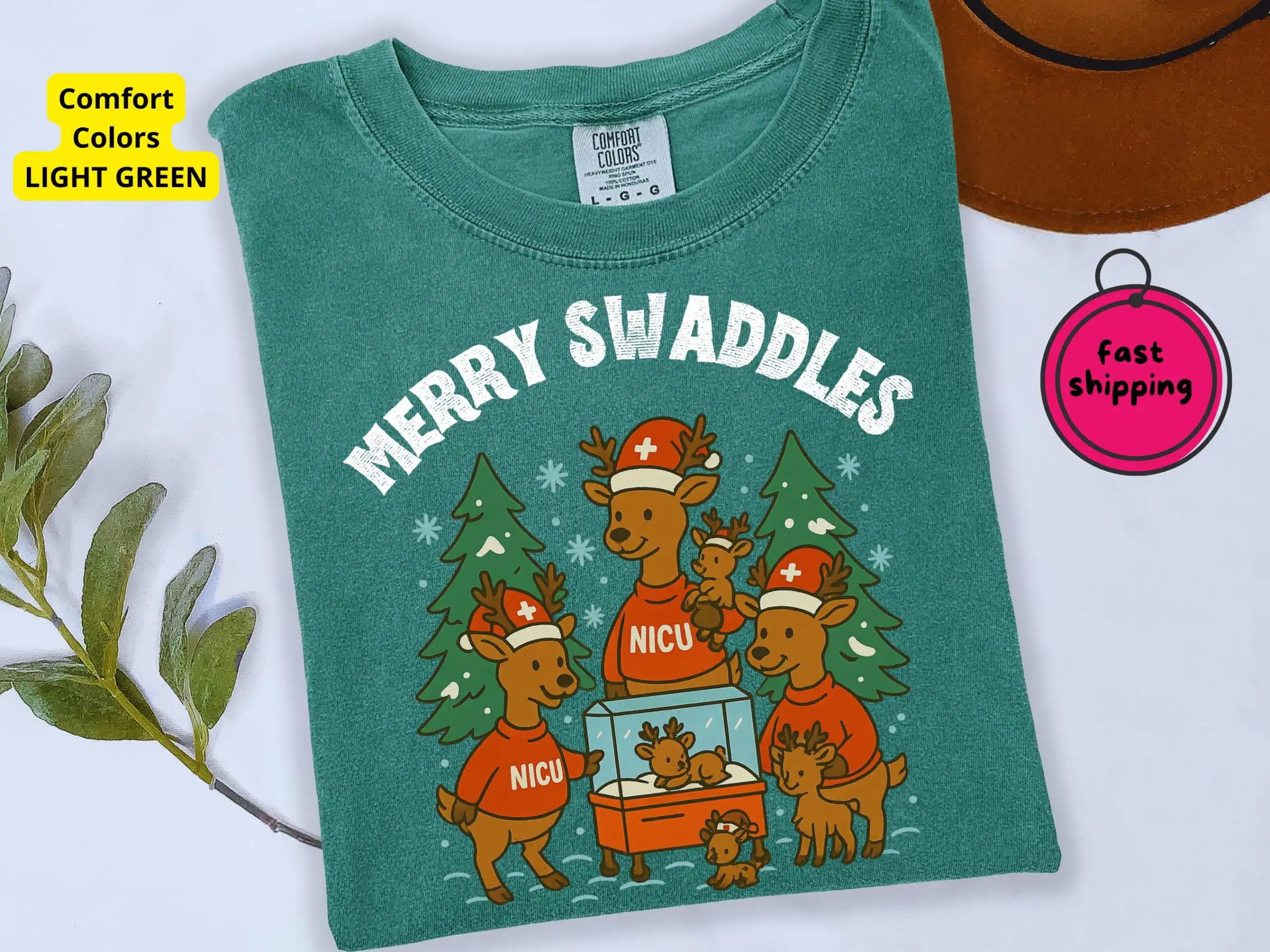 Reindeer NICU Nurse Christmas Shirt – Cozy Holiday Comfort Tee Reindeer NICU Nurse Christmas Shirt – Cozy Holiday Comfort Tee