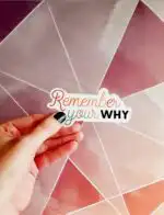 Remember Your Why Vinyl Sticker – Waterproof Motivational Quote