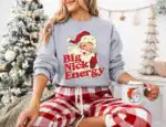 Retro Santa Christmas Sweatshirt – Funny Unisex Holiday Crewneck