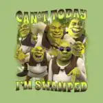 Retro Swamped Shrek Tee – Fun Y2K Style Cotton Shirt