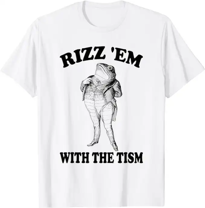 Rizz Em With The Tism Funny Meme Frog Tee – Classic Unisex Cotton Shirt Rizz Em With The Tism Funny Meme Frog Tee – Classic Unisex Cotton Shirt