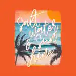 Salt Water & Sunshine T-Shirt – Relaxing Beach Vibes Tee