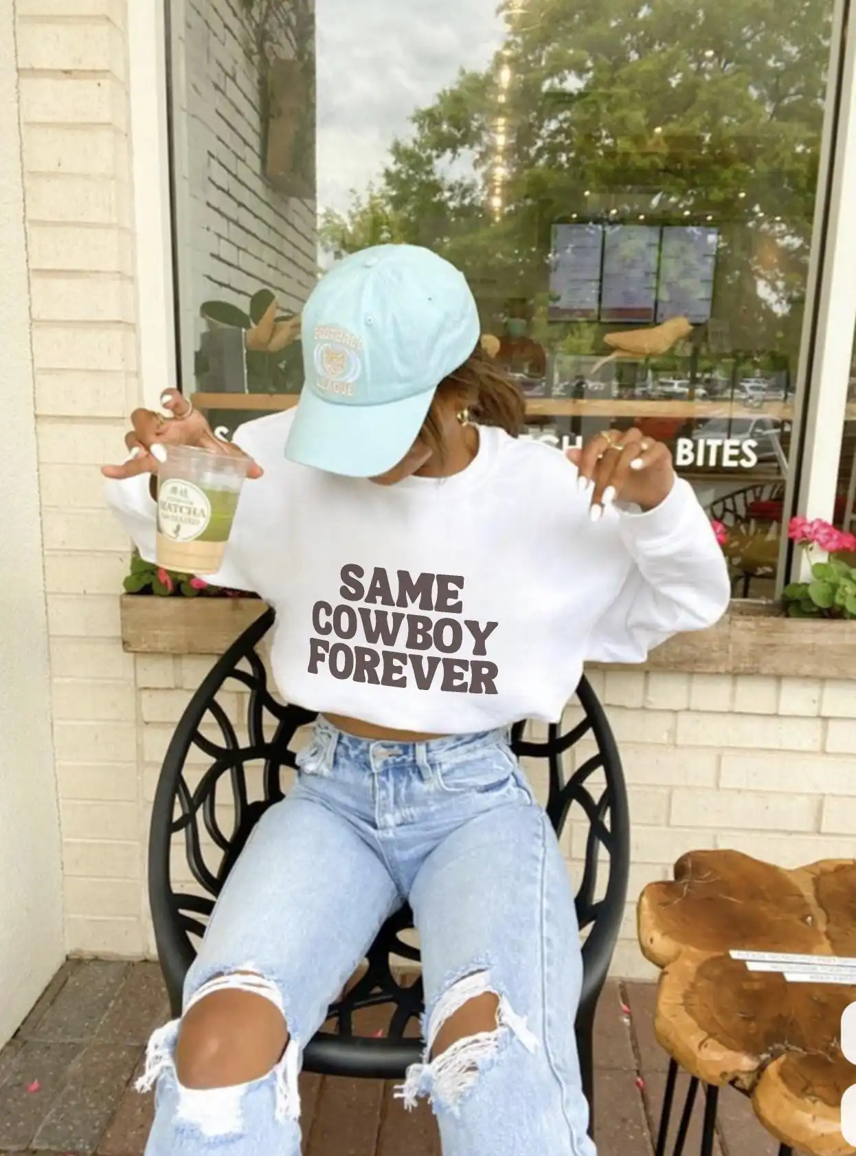 Same Cowboy Forever Bride Crewneck – Cozy Western Wedding Sweatshirt Same Cowboy Forever Bride Crewneck – Cozy Western Wedding Sweatshirt