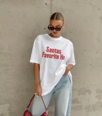 Santa's Favorite Ho T-Shirt – Funny Holiday Tee for Her