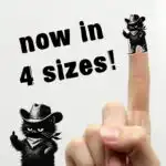 Sassy Cowboy Cat Sticker – Cute Western Gift for Cat Moms