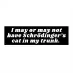 Schrodinger's Cat Bumper Sticker – Funny Science Vinyl Decal