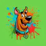 Scooby Doo Paint Splatter Shirt – Fun Retro Cartoon Tee