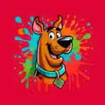 Scooby Doo Paint Splatter Shirt – Fun Retro Cartoon Tee
