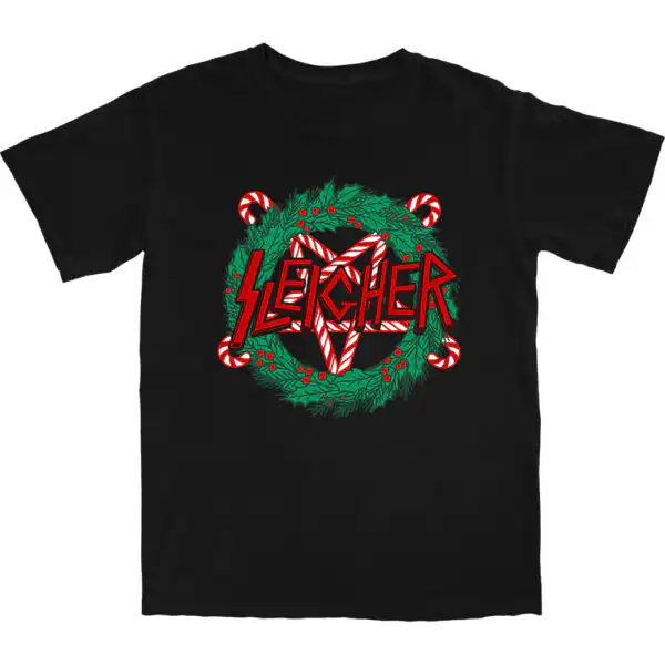 Sleigher T Shirt – Soft 100% Cotton Holiday Graphic Tee