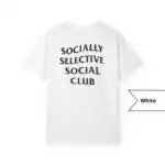 Socially Selective Club Tee - Minimalist Unisex Graphic Shirt