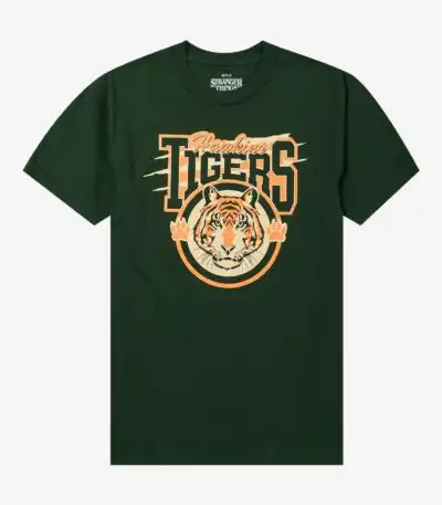 Stranger Things Hawkins Tigers Tee – Fun Graphic Shirt for Fans