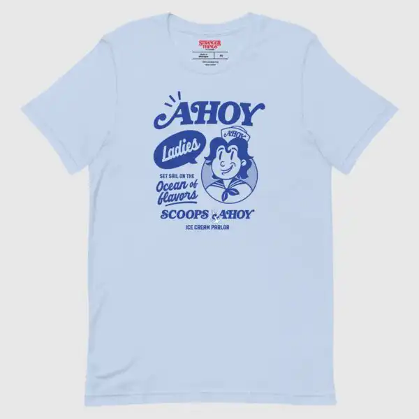 Stranger Things Scoops Ahoy T-Shirt – Fun Nostalgic Graphic Tee