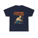 Stripping For a Living Electrician Tee – Funny Retro Graphic Shirt