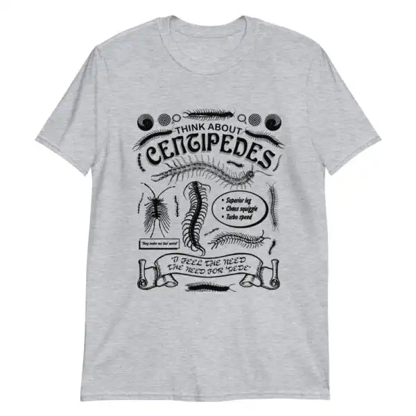 Think About Centipedes Tee – Slim Fit 100% Cotton Shirt