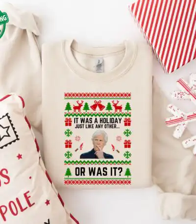 True Crime Christmas Sweater – Funny Holiday Party Sweatshirt