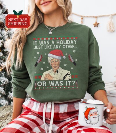True Crime Ugly Christmas Sweater – Funny Holiday Sweatshirt