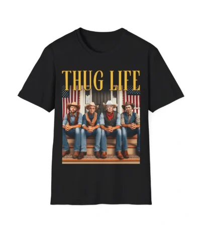 Trump Vance Elon Kennedy Thuglife Shirt – Fun Political Graphic Tee