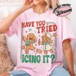 Try Icing It Nurse Christmas Shirt – Funny Gingerbread Tee
