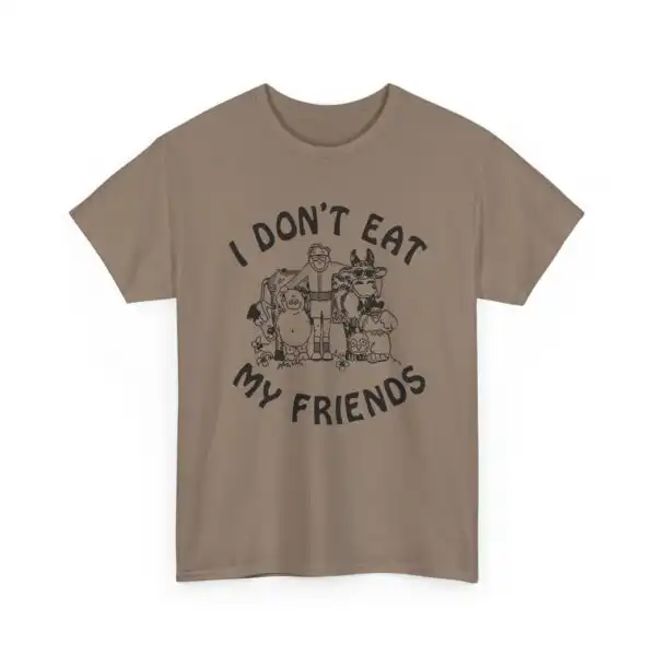 Vintage "I Don't Eat My Friends" Tee – Retro Elvira Graphic Shirt