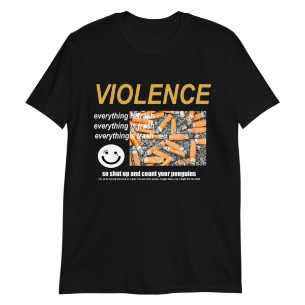 Violence Graphic Tee – Slim Fit 100% Cotton Casual Shirt