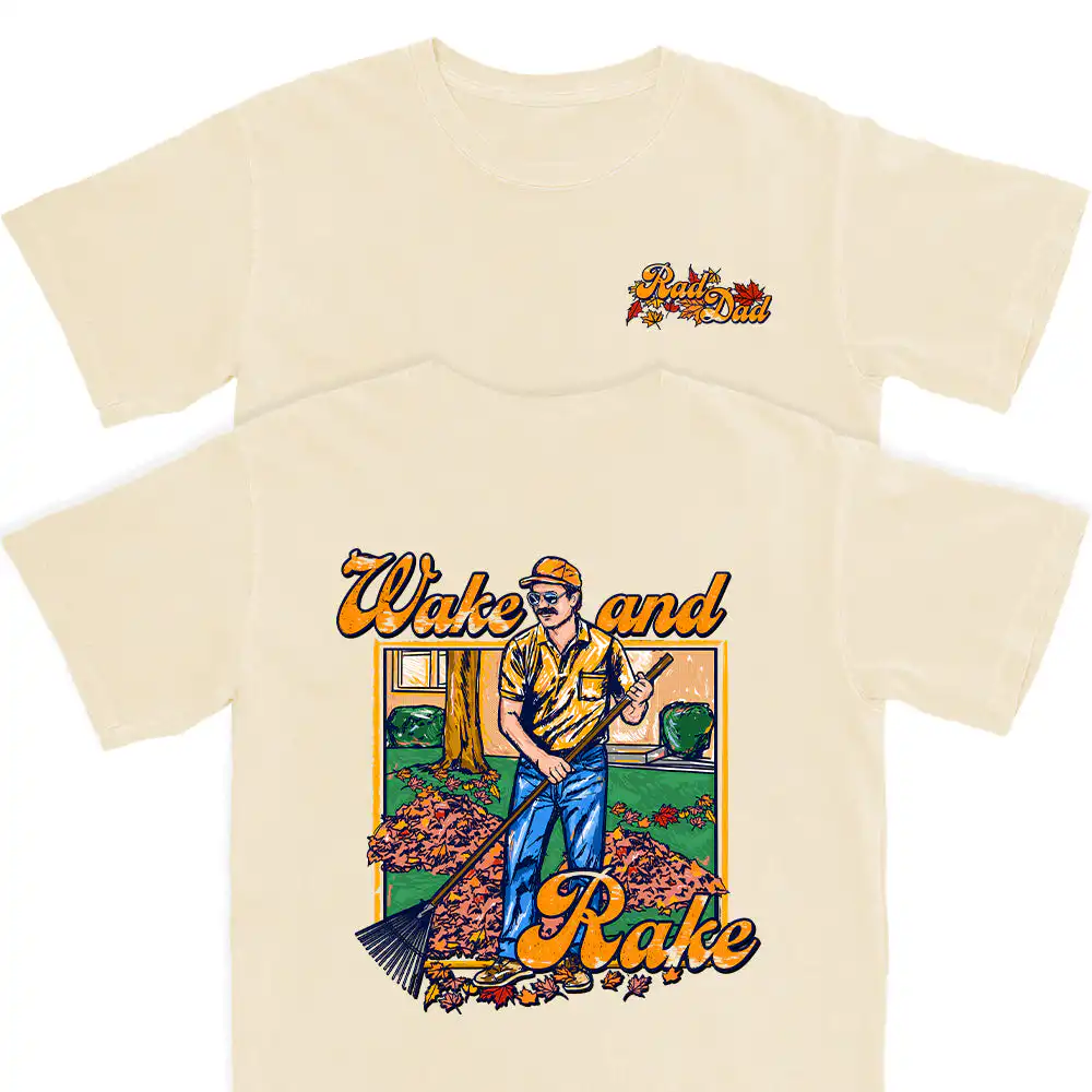 Wake and Rake T Shirt – Soft Cotton Graphic Tee for Comfort Wake and Rake T Shirt – Soft Cotton Graphic Tee for Comfort