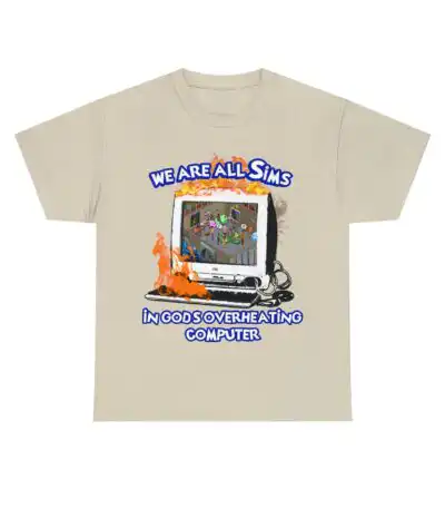 We Are All Sims T-Shirt – Fun Graphic Tee for Gamers