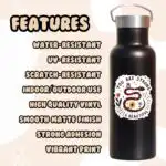What the Shell Turtle Sticker – Cute Water Bottle Decal