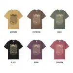 Wolf and Stag Linocut Tee – Norse Forest Graphic Shirt