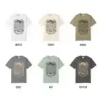 Wolf and Stag Linocut Tee – Norse Forest Graphic Shirt