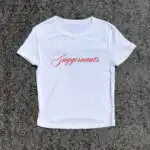 Y2K Baby Fitted Tee – Funny 3D Puff Top for Casual Style