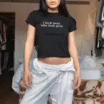 Y2K Feminist Crop Top – Edgy Summer Tee for LGBTQ Pride