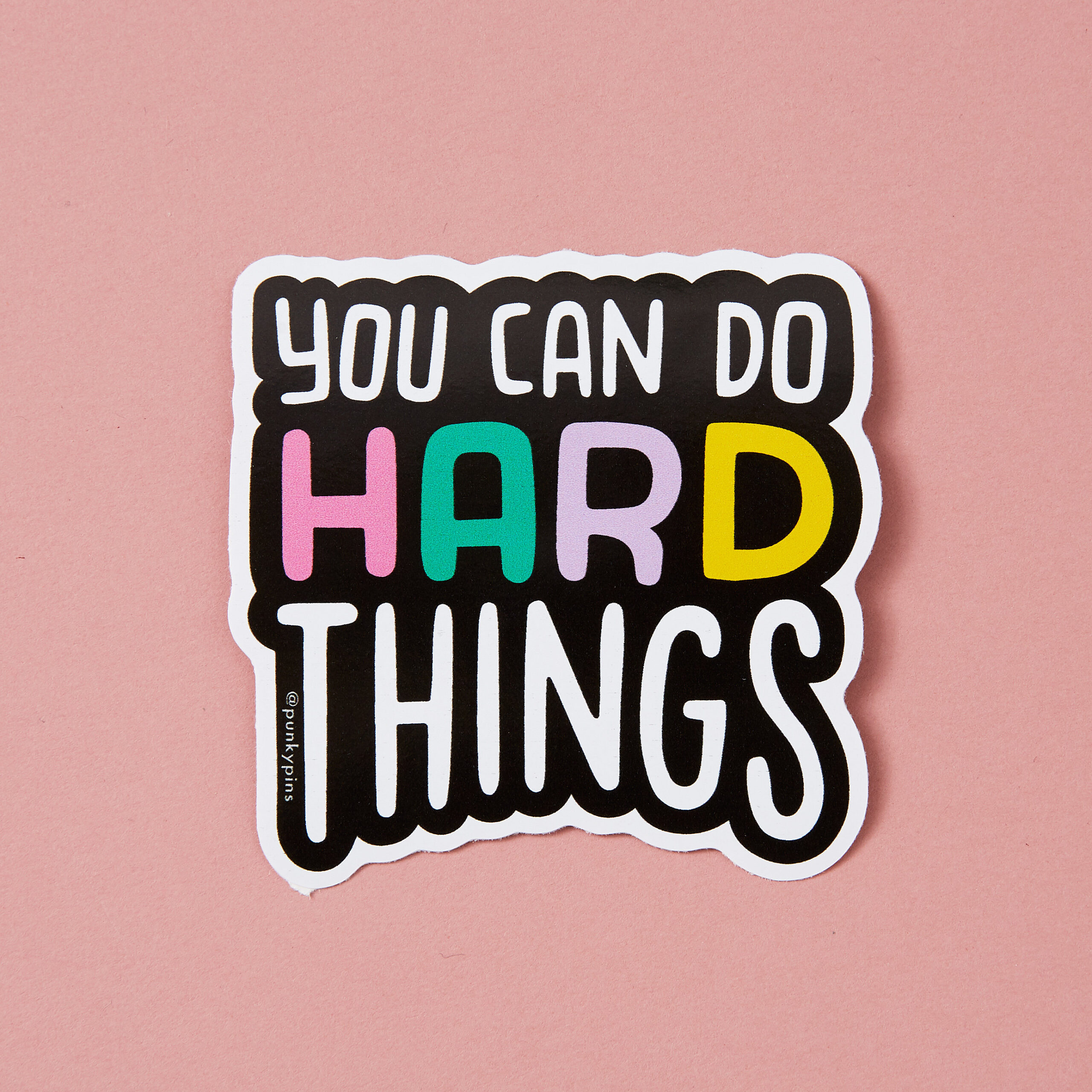 You Can Do Hard Things Vinyl Sticker – Motivational Decal for Laptops ...