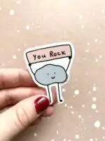 You rock vinyl sticker – Cute durable die cut for any surface