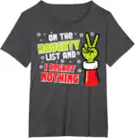 Christmas On Naughty List T-Shirt – Funny Pajama Tee for All