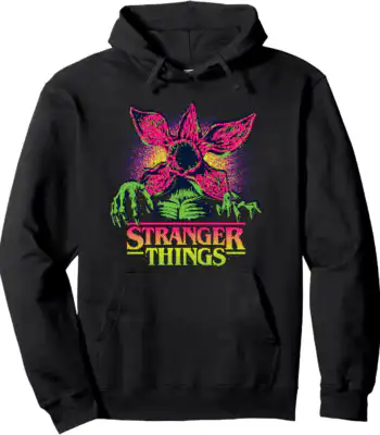 Demogorgon Retro Video Game Hoodie – Cozy 80s Style for All