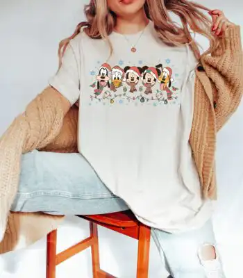 Disney Christmas Shirt – Mickey And Friends Holiday Tee