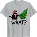 Funny Black Cat Christmas Tee – Gift for Cat Lovers and Owners