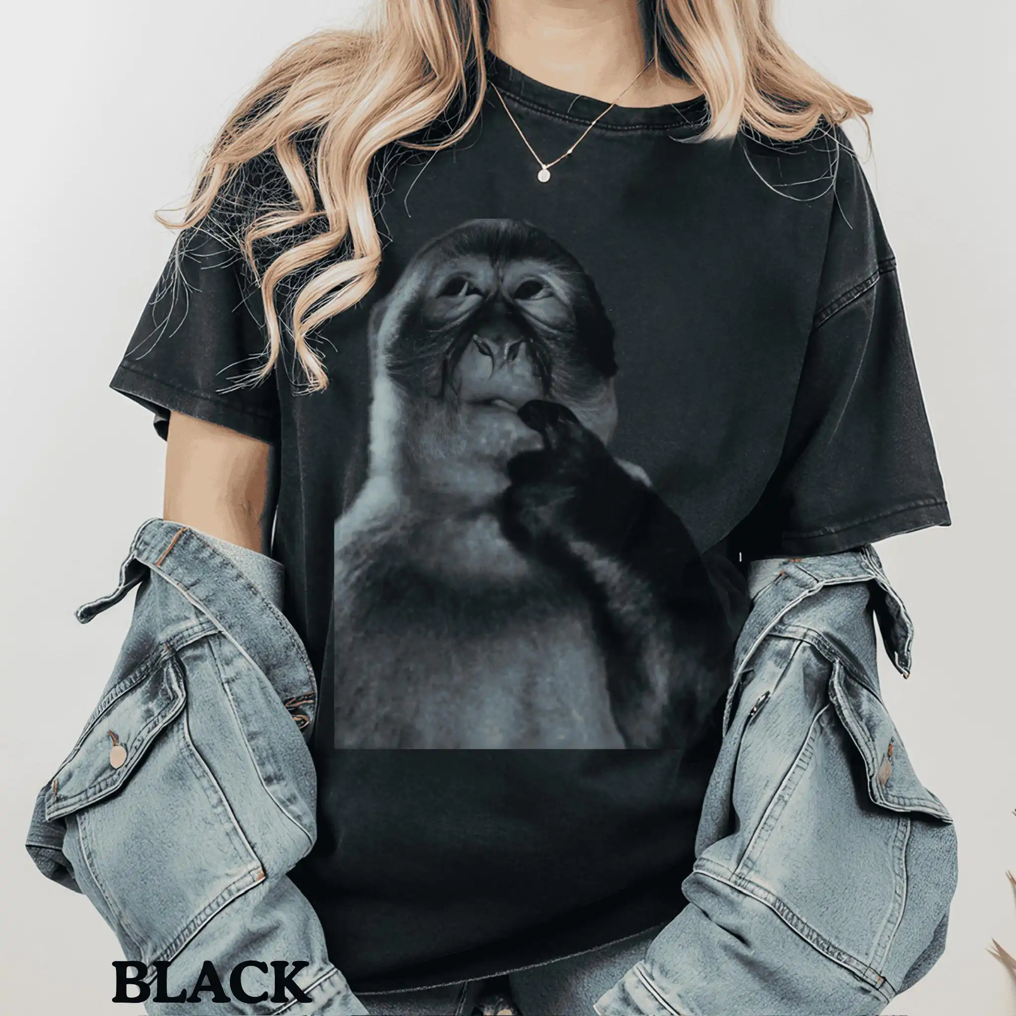 Funny Monkey Graphic Tee – Unisex Odd Core T-Shirt Funny Monkey Graphic Tee – Unisex Odd Core T-Shirt