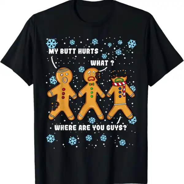 Gingerbread Man Christmas T-Shirt – Funny Holiday Design for All