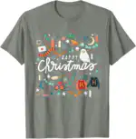 Harry Potter Christmas T-Shirt – Hedwig & Golden Snitch Design