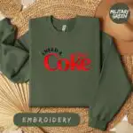 I Need A Diet Coke Sweatshirt – Funny Embroidered Crewneck Pullover
