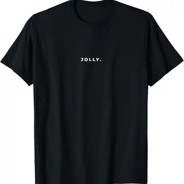 Jolly Christmas Minimal Tee – Subtle Funny Holiday Shirt