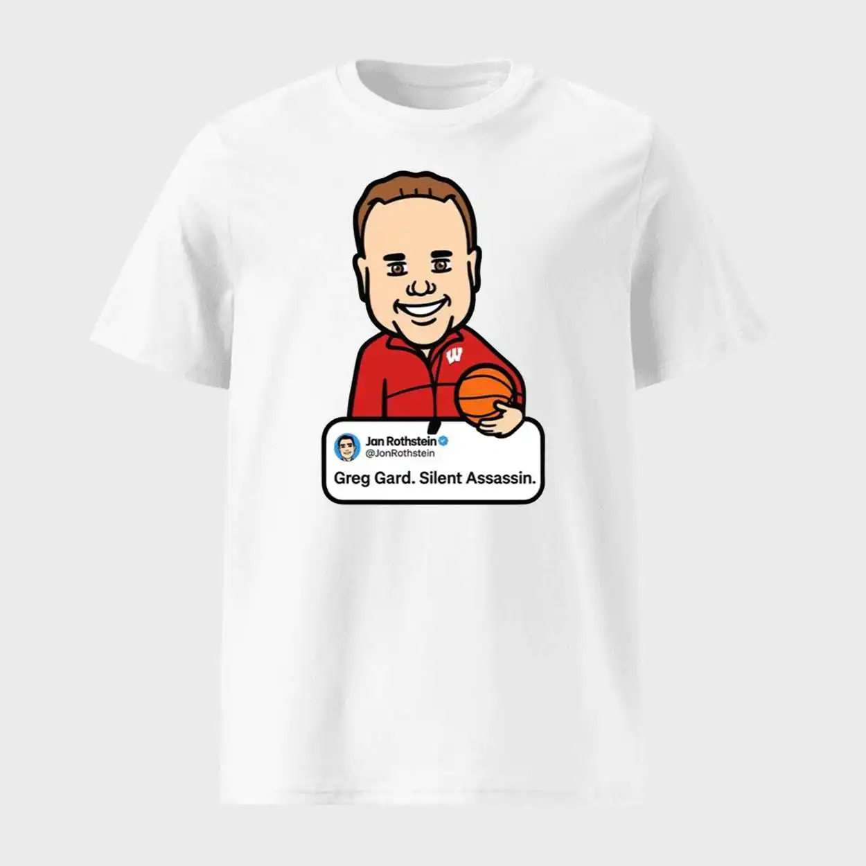 Jon Rothstein Silent Assassin Tee – Wisconsin Basketball Pride Jon Rothstein Silent Assassin Tee – Wisconsin Basketball Pride