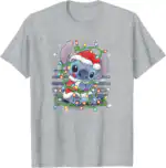 Lilo & Stitch Christmas Lights T-Shirt – Fun Holiday Graphic Tee