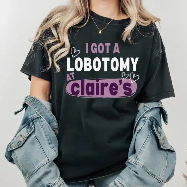 Lobotomy Humor Graphic Tee – Unisex Funny Adult Shirt