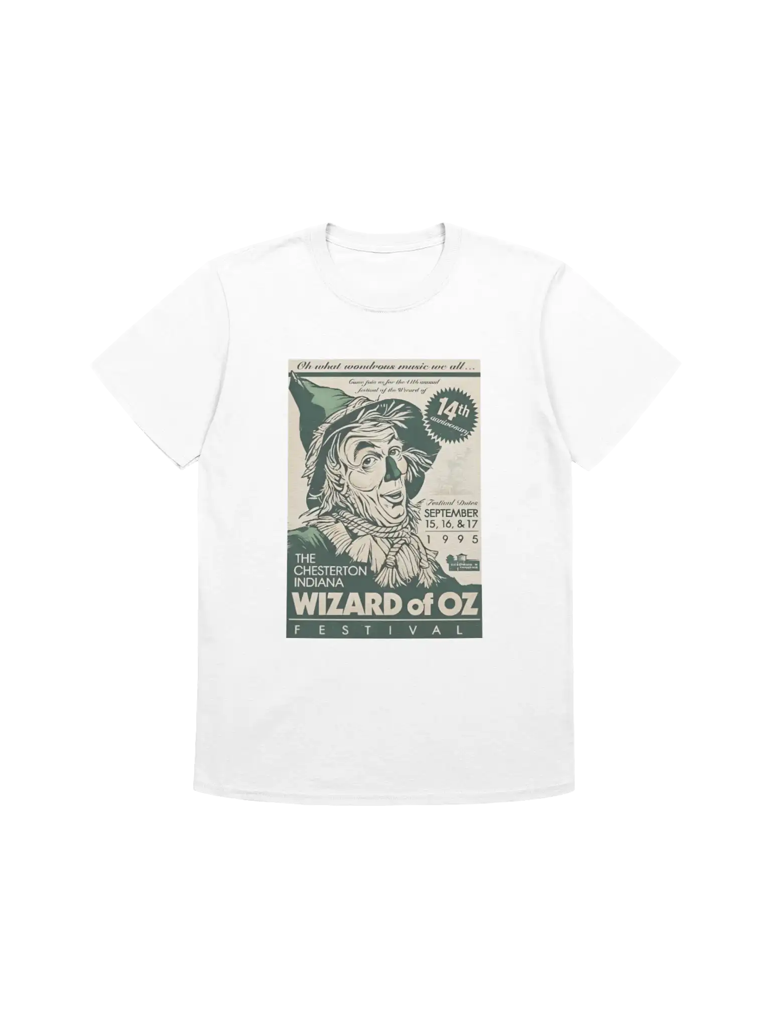 Oh What Wondrous Music Chaesterton Wizard of Oz Festival Tee Oh What Wondrous Music Chaesterton Wizard of Oz Festival Tee